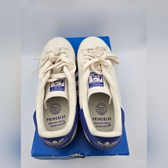 Adidas Stan Smith Primeblue 'White Semi Night Flash' Men's Size 8 - Picture 4 of 5